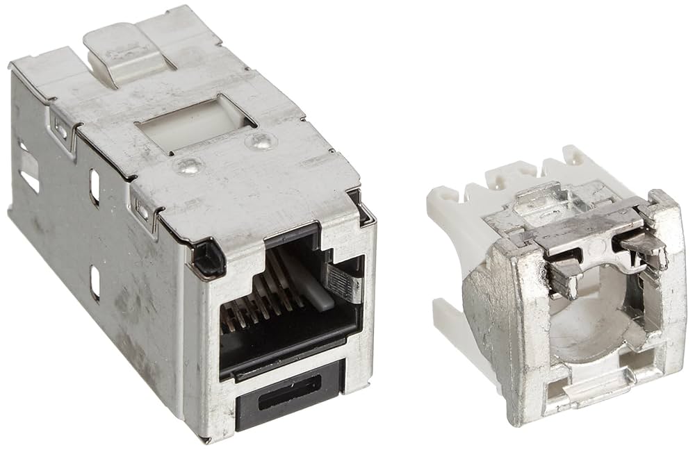 パンドウイット カテゴリ5Eシールド付きモジュラープラグ LANコネクタ Amazon | パンドウイット Cat5eシールド付き モジュラープラグ